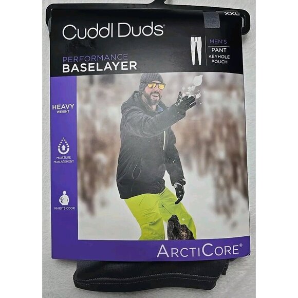 Mens Cuddl Duds Heavyweight ArctiCore Performance Base Layer Pant Grey Size XXL - Picture 2 of 13